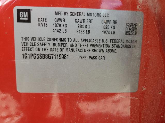 Photo 12 VIN: 1G1PG5SB8G7119981 - CHEVROLET CRUZE LIMI 