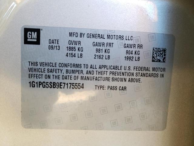 Photo 9 VIN: 1G1PG5SB9E7175554 - CHEVROLET CRUZE LTZ 