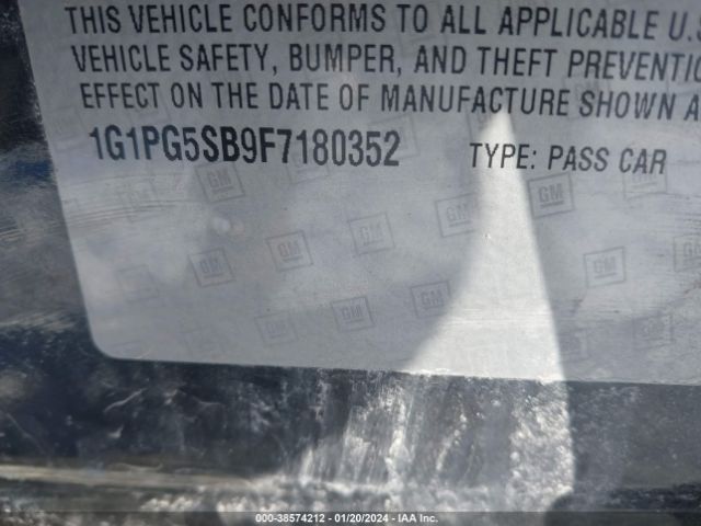 Photo 8 VIN: 1G1PG5SB9F7180352 - CHEVROLET CRUZE 