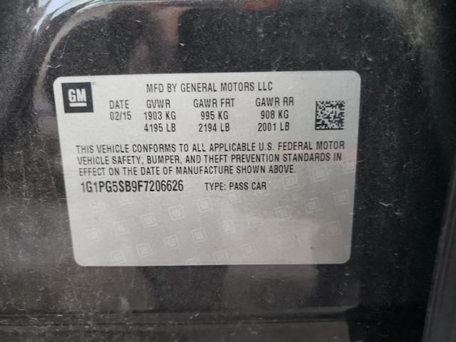 Photo 9 VIN: 1G1PG5SB9F7206626 - CHEVROLET CRUZE LTZ 