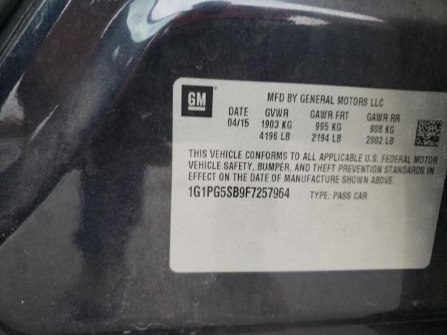 Photo 9 VIN: 1G1PG5SB9F7257964 - CHEVROLET CRUZE LTZ 