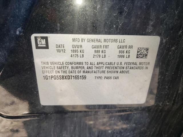 Photo 9 VIN: 1G1PG5SBXD7165159 - CHEVROLET CRUZE LTZ 