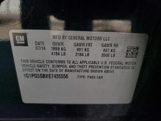 Photo 9 VIN: 1G1PG5SBXE7435556 - CHEVROLET CRUZE LTZ 