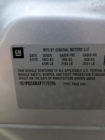 Photo 11 VIN: 1G1PG5SBXF7178786 - CHEVROLET CRUZE LTZ 