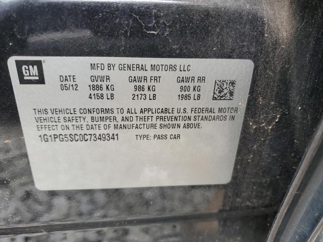 Photo 11 VIN: 1G1PG5SC0C7349341 - CHEVROLET CRUZE LT 