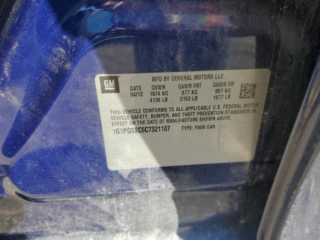 Photo 11 VIN: 1G1PG5SC6C7321107 - CHEVROLET CRUZE LT 