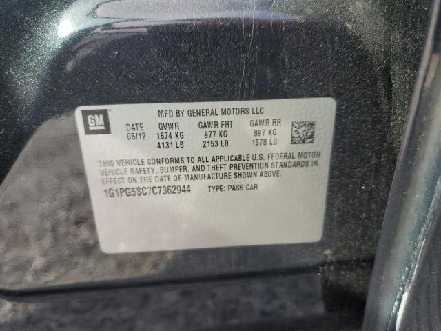 Photo 11 VIN: 1G1PG5SC7C7362944 - CHEVROLET CRUZE LT 