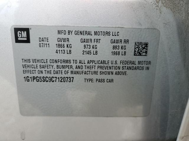 Photo 9 VIN: 1G1PG5SC9C7120737 - CHEVROLET CRUZE LT 