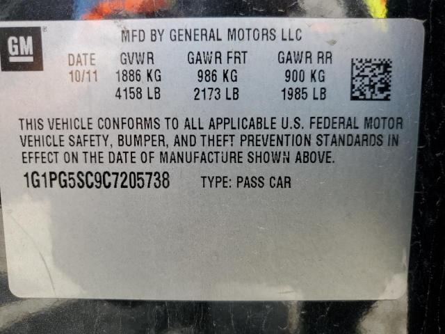 Photo 11 VIN: 1G1PG5SC9C7205738 - CHEVROLET CRUZE LT 