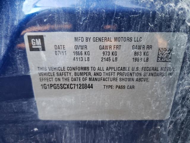 Photo 9 VIN: 1G1PG5SCXC7120844 - CHEVROLET CRUZE LT 