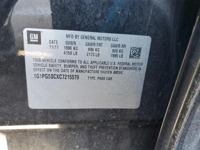 Photo 11 VIN: 1G1PG5SCXC7215579 - CHEVROLET CRUZE 