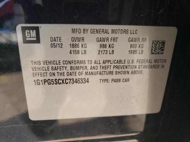 Photo 11 VIN: 1G1PG5SCXC7346334 - CHEVROLET CRUZE 