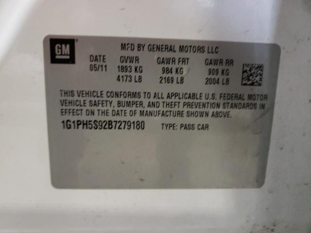 Photo 12 VIN: 1G1PH5S92B7279180 - CHEVROLET CRUZE LTZ 