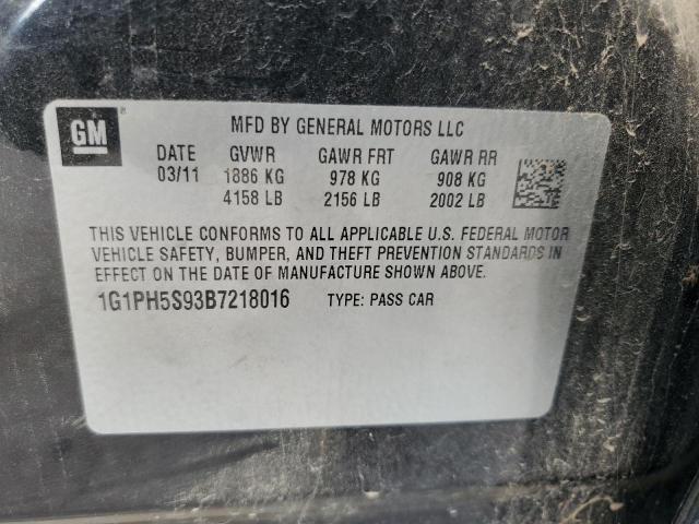 Photo 11 VIN: 1G1PH5S93B7218016 - CHEVROLET CRUZE LTZ 