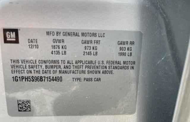 Photo 9 VIN: 1G1PH5S96B7154490 - CHEVROLET CRUZE LTZ 