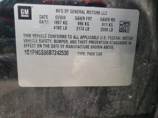 Photo 9 VIN: 1G1PH5S96B7242536 - CHEVROLET CRUZE LTZ 