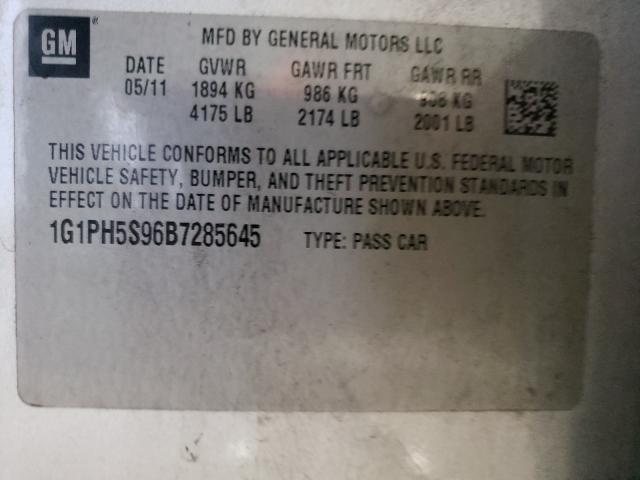 Photo 9 VIN: 1G1PH5S96B7285645 - CHEVROLET CRUZE LTZ 