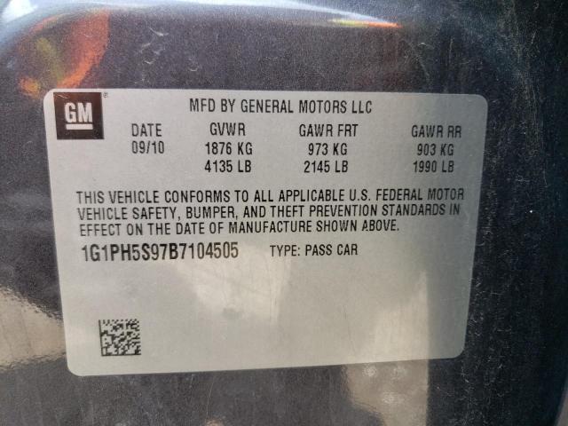 Photo 12 VIN: 1G1PH5S97B7104505 - CHEVROLET CRUZE 