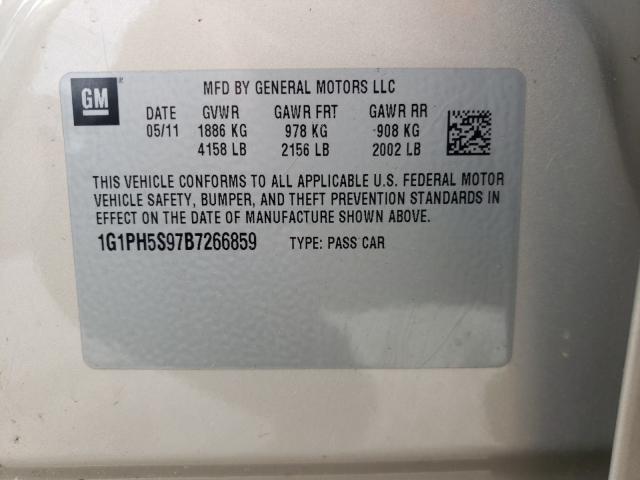 Photo 9 VIN: 1G1PH5S97B7266859 - CHEVROLET CRUZE LTZ 