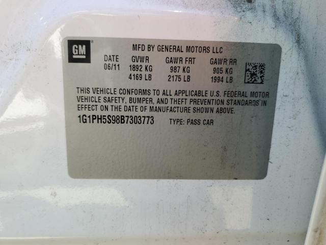 Photo 11 VIN: 1G1PH5S98B7303773 - CHEVROLET CRUZE 