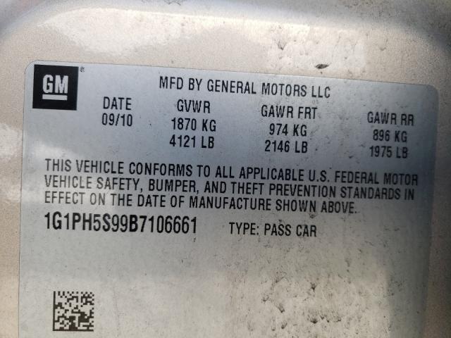 Photo 9 VIN: 1G1PH5S99B7106661 - CHEVROLET CRUZE LTZ 