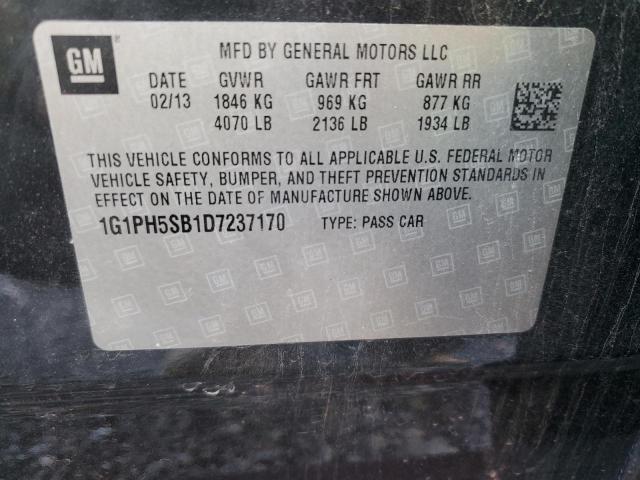 Photo 11 VIN: 1G1PH5SB1D7237170 - CHEVROLET CRUZE 