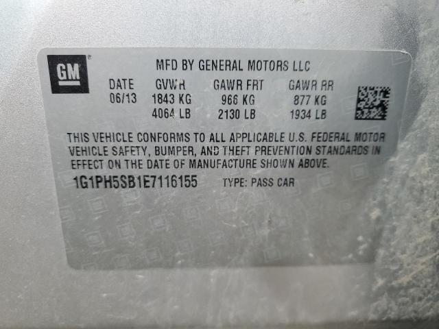 Photo 11 VIN: 1G1PH5SB1E7116155 - CHEVROLET CRUZE ECO 