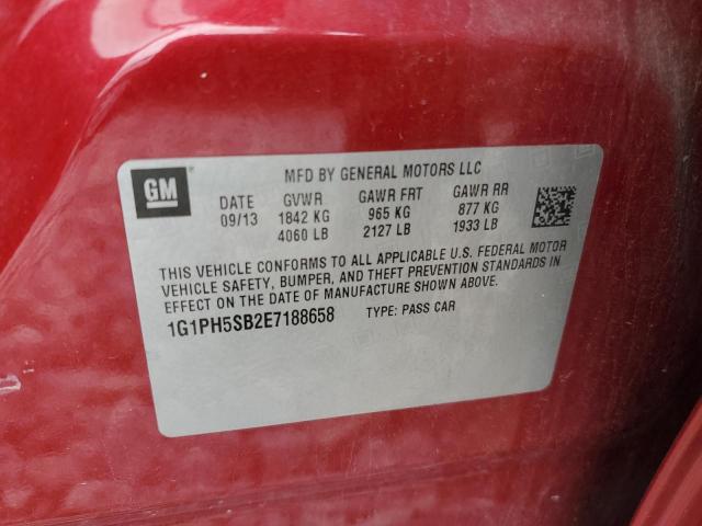 Photo 11 VIN: 1G1PH5SB2E7188658 - CHEVROLET CRUZE ECO 