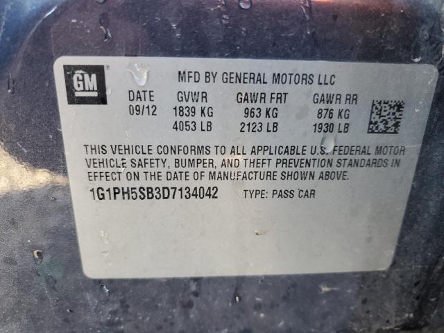 Photo 11 VIN: 1G1PH5SB3D7134042 - CHEVROLET CRUZE 