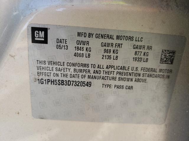 Photo 9 VIN: 1G1PH5SB3D7320549 - CHEVROLET CRUZE ECO 