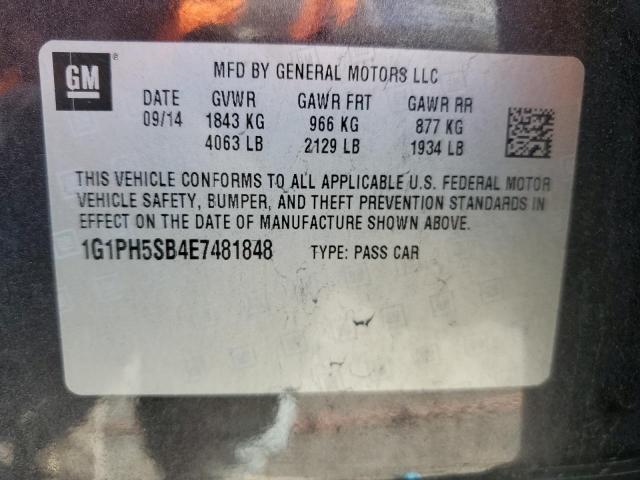 Photo 11 VIN: 1G1PH5SB4E7481848 - CHEVROLET CRUZE ECO 