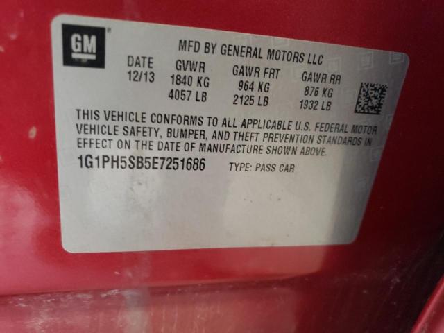 Photo 11 VIN: 1G1PH5SB5E7251686 - CHEVROLET CRUZE ECO 