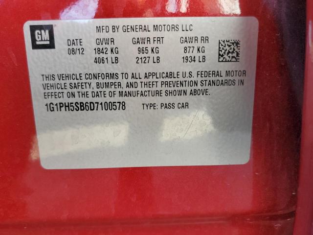 Photo 11 VIN: 1G1PH5SB6D7100578 - CHEVROLET CRUZE ECO 
