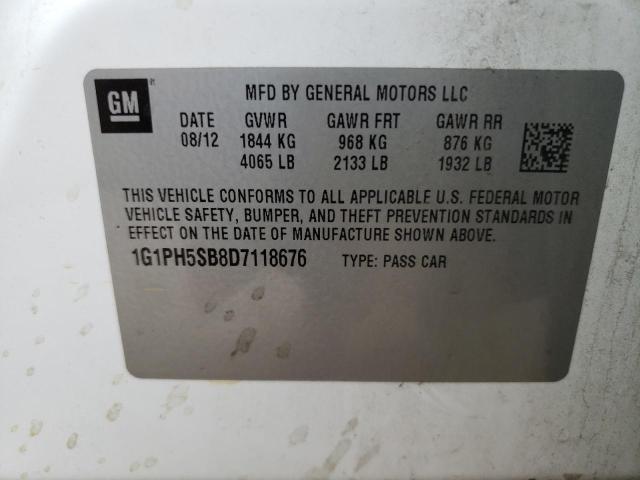 Photo 11 VIN: 1G1PH5SB8D7118676 - CHEVROLET CRUZE 