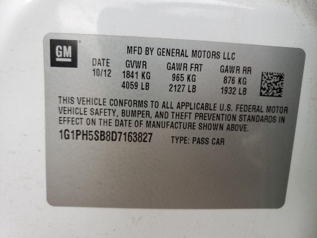 Photo 9 VIN: 1G1PH5SB8D7163827 - CHEVROLET CRUZE ECO 