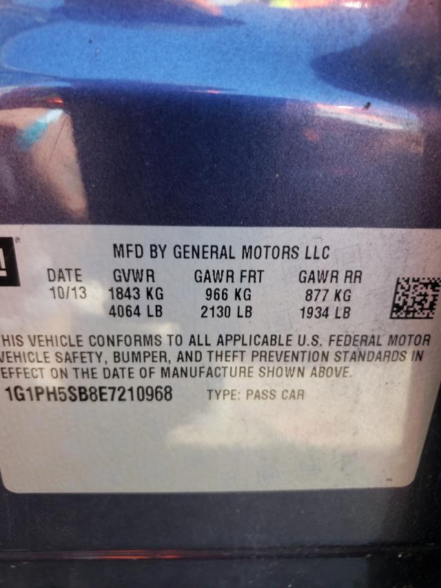 Photo 9 VIN: 1G1PH5SB8E7210968 - CHEVROLET CRUZE ECO 