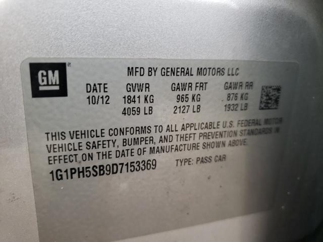 Photo 9 VIN: 1G1PH5SB9D7153369 - CHEVROLET CRUZE ECO 