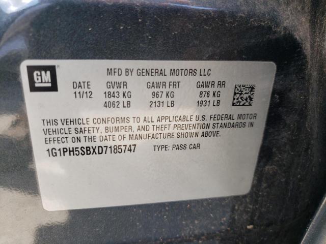 Photo 9 VIN: 1G1PH5SBXD7185747 - CHEVROLET CRUZE ECO 