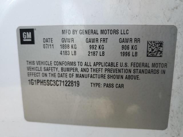 Photo 9 VIN: 1G1PH5SC3C7122819 - CHEVROLET CRUZE LTZ 