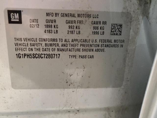 Photo 11 VIN: 1G1PH5SC6C7280717 - CHEVROLET CRUZE 