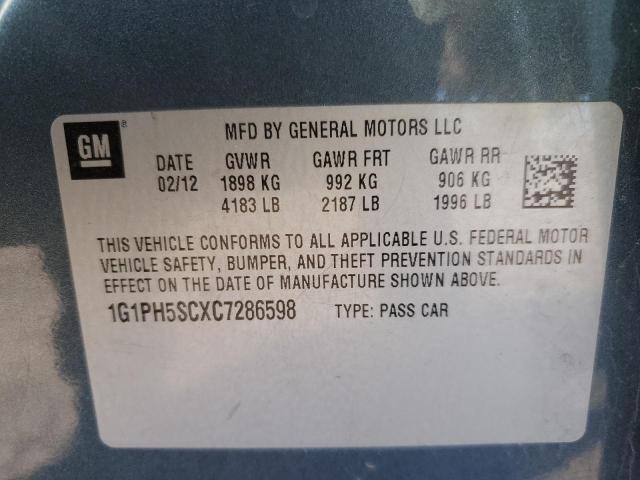 Photo 11 VIN: 1G1PH5SCXC7286598 - CHEVROLET CRUZE LTZ 