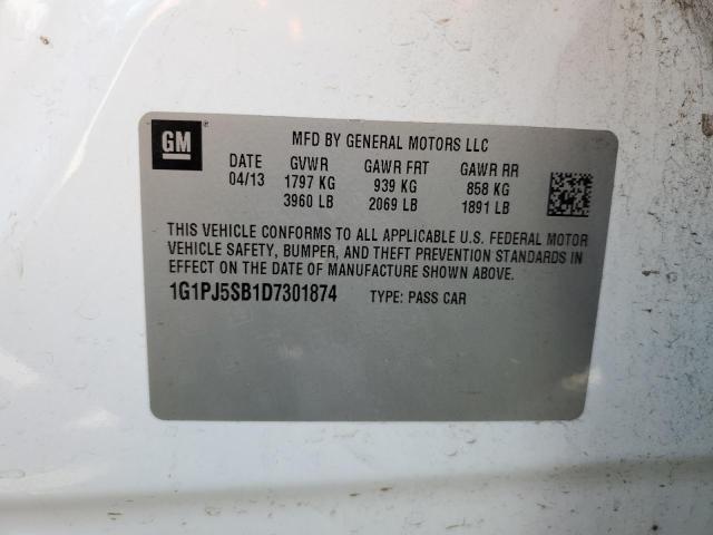 Photo 9 VIN: 1G1PJ5SB1D7301874 - CHEVROLET CRUZE ECO 