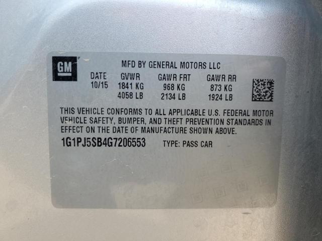 Photo 11 VIN: 1G1PJ5SB4G7206553 - CHEVROLET CRUZE LIMI 