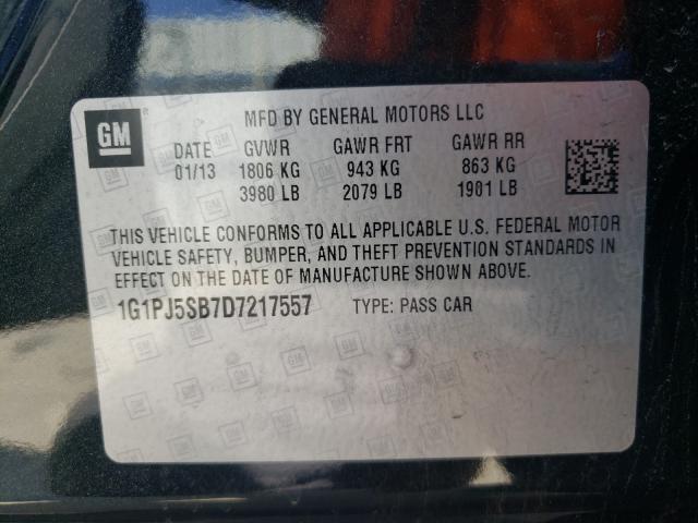 Photo 9 VIN: 1G1PJ5SB7D7217557 - CHEVROLET CRUZE ECO 