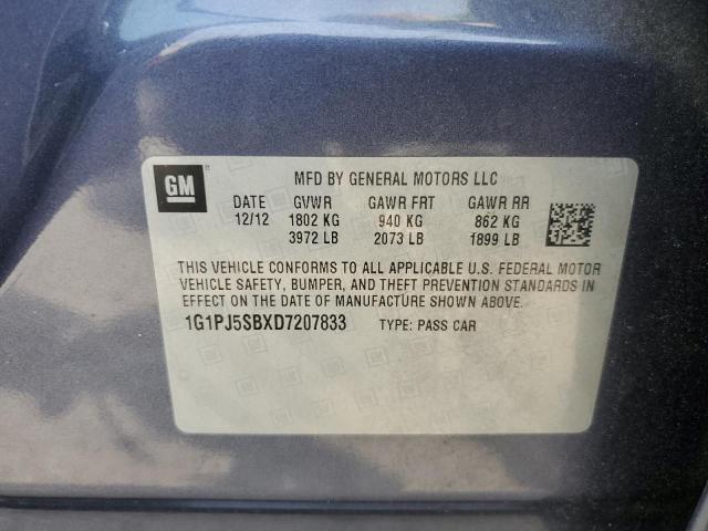 Photo 12 VIN: 1G1PJ5SBXD7207833 - CHEVROLET CRUZE ECO 