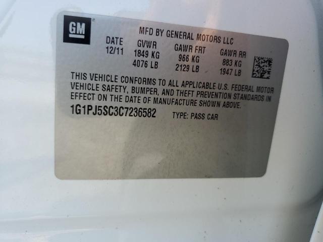 Photo 11 VIN: 1G1PJ5SC3C7236582 - CHEVROLET CRUZE 