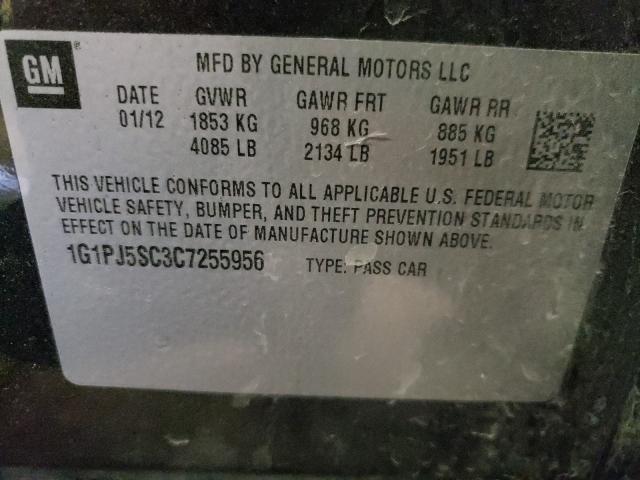 Photo 9 VIN: 1G1PJ5SC3C7255956 - CHEVROLET CRUZE ECO 