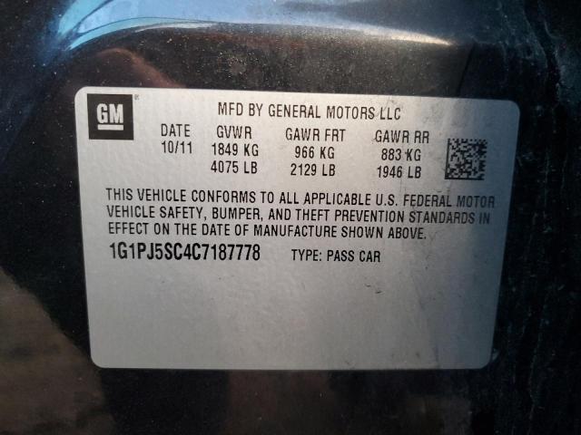 Photo 11 VIN: 1G1PJ5SC4C7187778 - CHEVROLET CRUZE ECO 