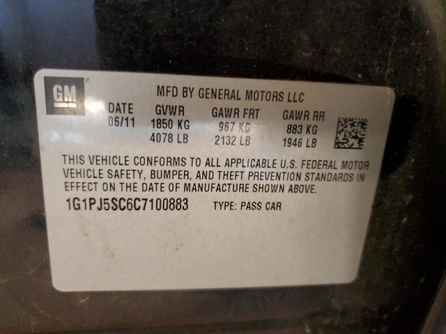 Photo 9 VIN: 1G1PJ5SC6C7100883 - CHEVROLET CRUZE ECO 