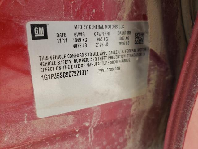 Photo 11 VIN: 1G1PJ5SC9C7221911 - CHEVROLET CRUZE ECO 